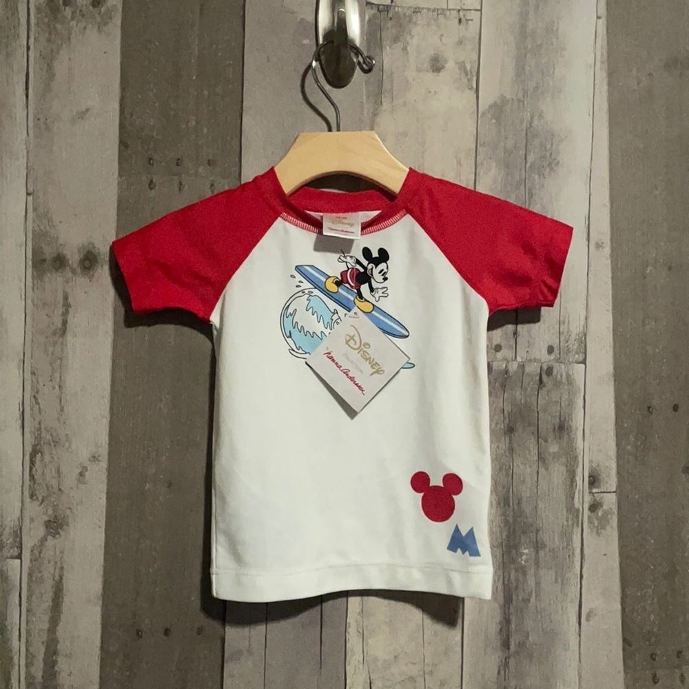Hanna Andersson rashguard Mickey Mouse Disney swim NEW